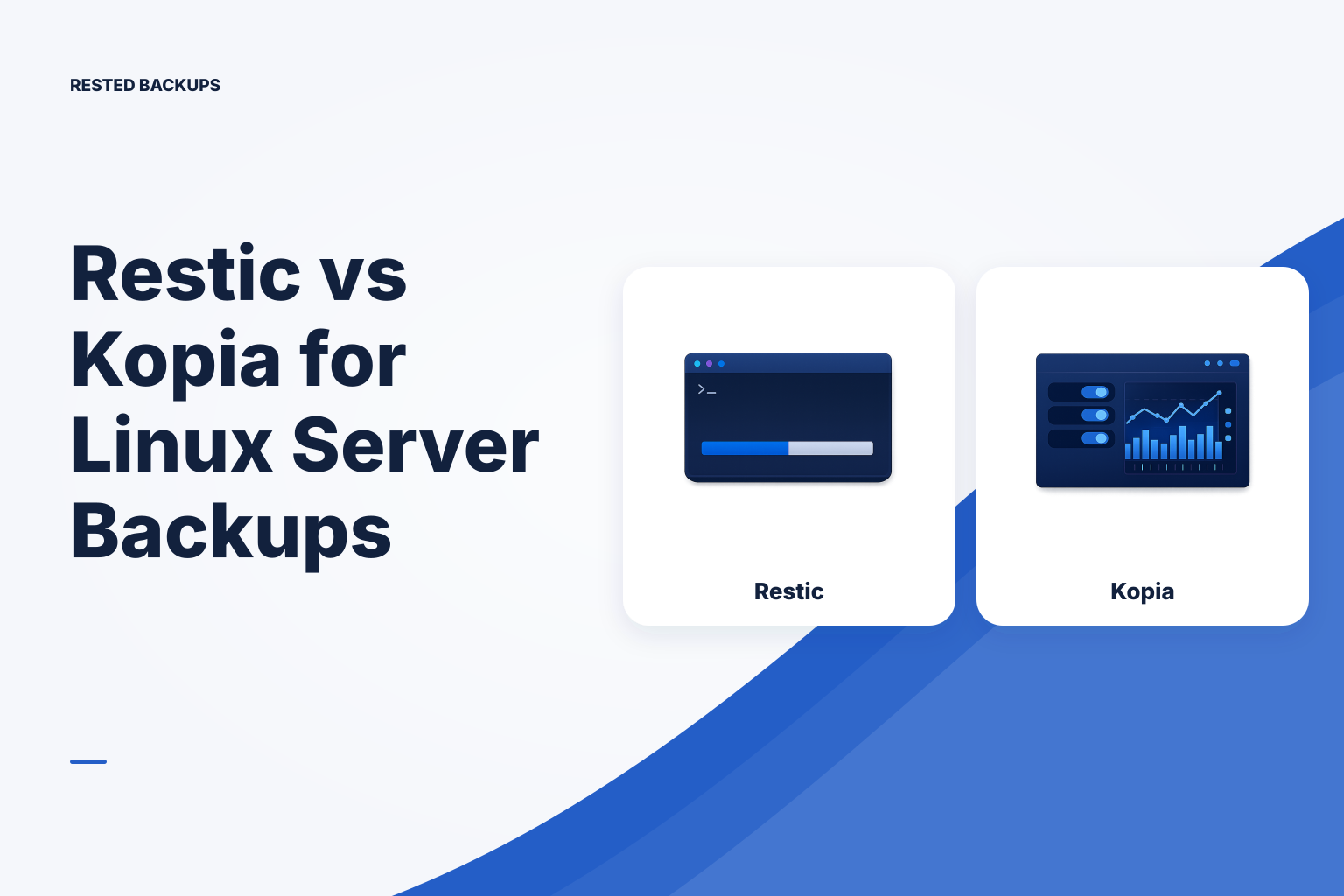 Two Linux backup workflows leading to separate encrypted repositories.